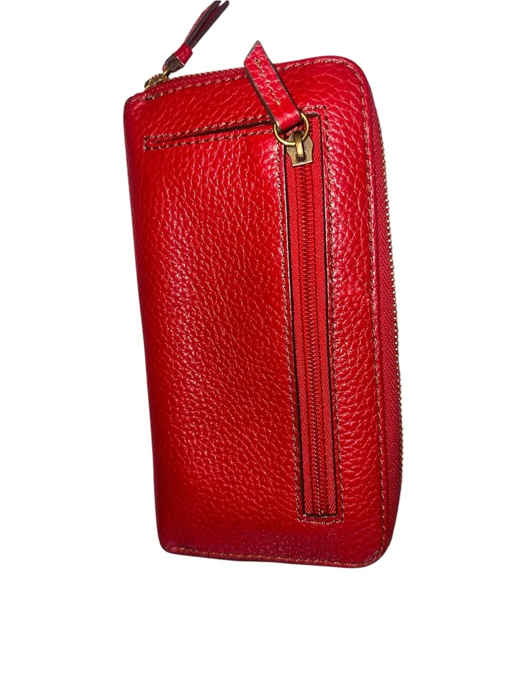 RARE FOSSIL Logan Zip Around Chevron Color-block Leather Wallet Clutch Sept 2014